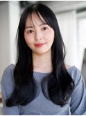☆レイヤーカット毛先ワンカールくせ毛風カール薄めバングデジパ