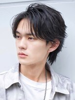 エイド 渋谷(aid)&nbsp;センターパート毛流れショートウルフツーブロック