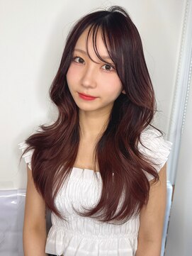エニー 栄(Any) 韓国ハイレイヤー×ローズレッド