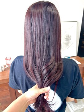 ヘアー アイス 御器所本店(HAIR ICI) 冬の美人見せ◎レッドブラウン暖色カラー×くびれロング