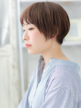 カバーヘア 上尾西口店(COVER HAIR) ピンクブラウン艶カラー前下がりマッシュボブA1上尾20代30代40代