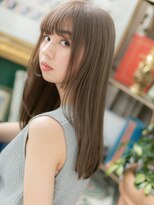 カバーヘア ブリス 志木南口駅前店(COVER HAIR bliss)&nbsp;グレイアッシュレイヤーロングエアストレートA3志木20代30代40代