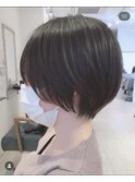 ショート/ショートボブ/くびれ/ひし形
