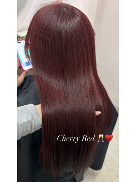 ヘーゼル 博多(HAZEL.) Cherry Red × 髪質再生トリートメント