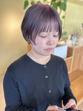 ロジェ(loje) 20代30代40代 イメチェンクールショートボブ/ラベンダーブラウン