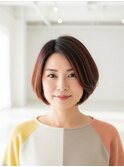 川越/ショート/ボブ/ハイライト/白髪ぼかし/白髪染め