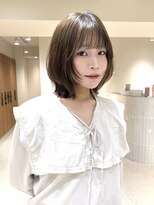 エンス 銀座(Ence) コーラルベージュ/顔周りカット/レイヤーカット/韓国巻き/銀座