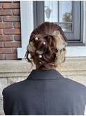 【新宮 古賀 東区】結婚式お呼ばれアレンジ/シニヨンアレンジ