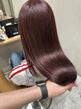 シカ 神戸三宮元町店(Cica) 暖色カラー レッドブラウン ブリーチなしダブルカラー