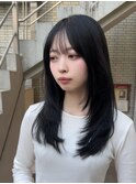 美髪レイヤーカット／くびれ巻き髪/ベージュカラー/縮毛矯正