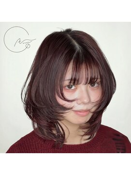 ヘアアジュールココ(hair azure CoCo...) ハイレイヤーチェリーレッドカラー
