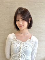 パルス ヨコハマ(PULSE yokohama) 横浜丸顔面長タッセルボブレイヤーボブ切りっぱなし くびれボブ