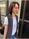 さっと結べる、肩上ボブ