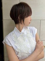 オーロ 塚口店(ORO) 耳かけ丸みショート×艶ブラウン