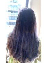 お～るうぇいず(always)&nbsp;グラデーションカラーブリーチハイトーンパープル髪質改善カラー