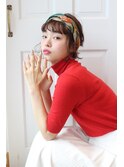 今年流行りのターバンで簡単アレンジ