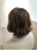 大人可愛いナチュラルパーマ
