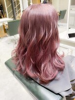 デイズ(days)&nbsp;カット＋ピンクカラーブリーチ透明感カラー　ay417