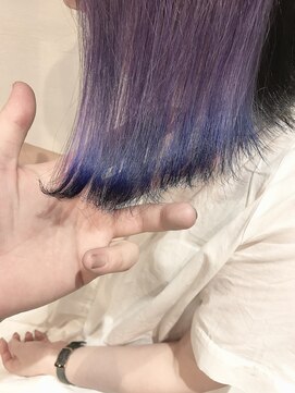 ブルー(BLUE) 《Blue》#グラデーション#ラベンダー×ネイビーブルー