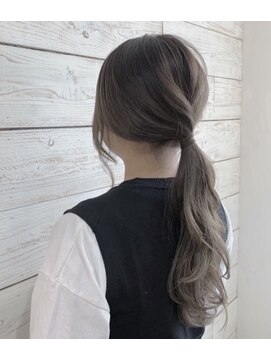 ベルクープス 天王寺店(Belle Coupes) 【Bellecoupes】透け感ベージュ ナチュラルヘアアレンジ