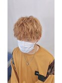 オレンジベージュ×ソフトスパイラル