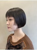 大人可愛いショートボブミニボブ小顔スタイル