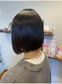 切りっぱなしボブ