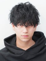 フィフス 原宿(fifth)&nbsp;ツイストスパイラルパーマメンズマッシュショートレイヤー黒髪