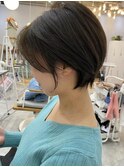 【オール世代おすすめ】前髪長め大人可愛い小顔ショートボブ