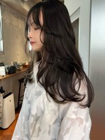 サイン 表参道(SIGN)&nbsp;レイヤーカットグレージュカラーデザインカラーシルキーベージュ