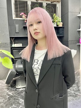 チュダック(ChuDuck) 韓国風《ペールピンク》ハイトーン/ケアブリーチ/ダブルカラー