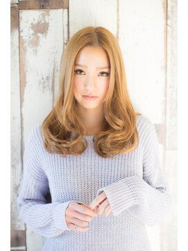 ライズ バイ レボ(RISE by REVO) 大人かわいい/レイヤーロング/グレーベージュ/前髪パーマ/我孫子