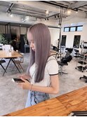 20代30代40代ダブルカラーラベンダーアッシュ透明感カラー