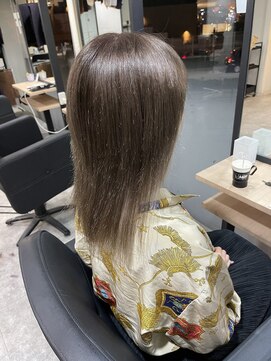 ラフ 難波店(LAFF) #セミディ#シアーカラー#ショートヘア#姫カット#ダークアッシュ