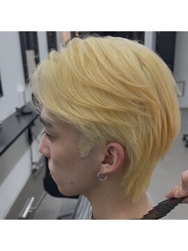 ウェーブ(WAVE) 抜きっぱなしブリーチ/毛流れ/韓流ヘア/リバースヘア/かき上げ