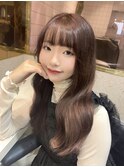 レイヤーカット×ショコラアッシュ【新宿/韓国ヘア/小顔ヘア】