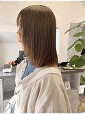 原宿/パーマ落とし/縮毛矯正/原宿パーマ落とし/切りっぱなしボブ
