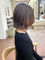 パークレーン アイス イヴェン(park lane ICI yeven)&nbsp;20代30代40代ブリーチなしブラウンベージュレイヤーカットボブ