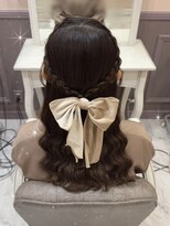 アリエス 渋谷駅西口店(Aries)&nbsp;編み込みハーフアップ