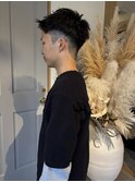 大人かっこいい刈り上げソフトツイストスパイキーショート◎