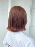 縮毛矯正で柔らかなプツッとボブ