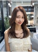 レイヤーカット小顔に見せるヘア/韓国ヘア/髪質改善/福岡/博多