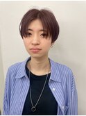前髪なしツーブロックマッシュショート/大人かっこいいショート