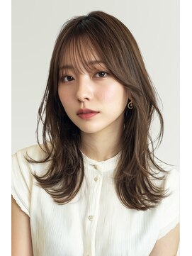 レリー 伊丹(Rely) シースルーバング×大人ミディ[伊丹駅/髪質改善/白髪染め]