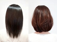 髪に優しいオーガニック商材×超音波アイロンで芯から潤う艶髪