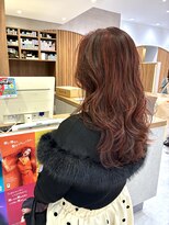 ケンジ 湘南台(KENJE)&nbsp;チェリーレッド×レイヤースタイル