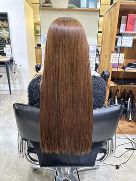 【安野】スーパーロングさんでも艶々なストレート髪に！