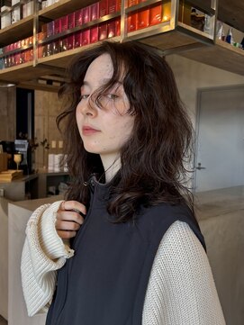 イミ(imi) 大人ボブ/ストレート/グレージュカラー/前髪/髪質改善[登戸]