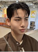韓国マッシュガイルヘアアクティブショートダウンパーマラウンド