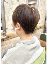 ベルナ(BELUNA)&nbsp;明るい白髪染め×ツーブロックショート☆